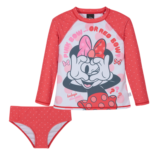Traje de Baño Niña Set UV50 M/Larga Minnie Disney