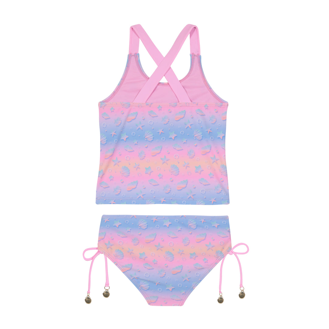Traje de Baño Niña Tankini UV50 H2O Wear Rosado