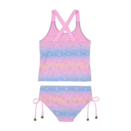 Traje de Baño Niña Tankini UV50 H2O Wear Rosado