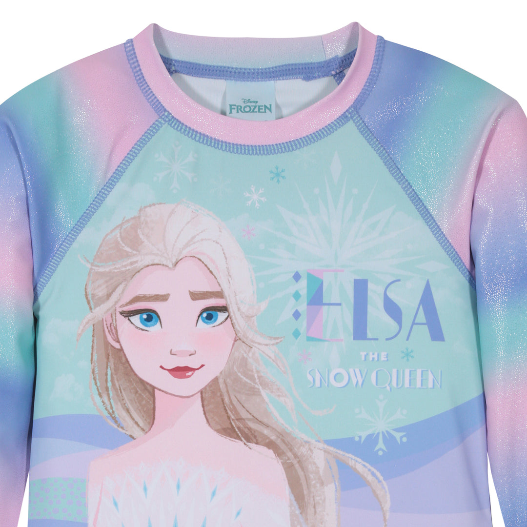 Traje de Baño Niña Set UV50 M/Larga Frozen Disney