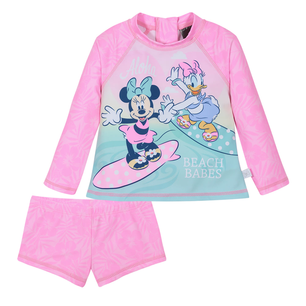 Traje de Baño Bebe Niña Set UV50 M/Larga Disney Minnie