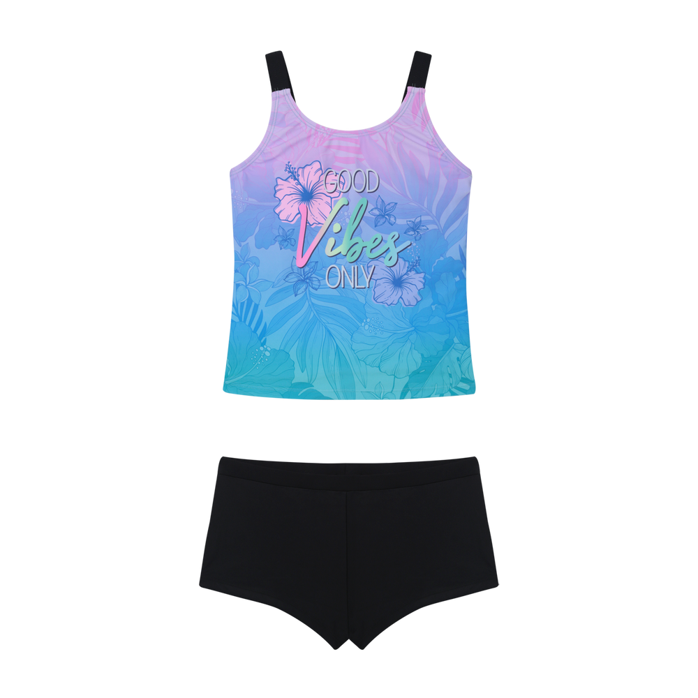 Traje de Baño Niña Teens Tankini UV50 H2O Wear Negro