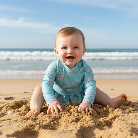 Traje de Baño bebe Niña Set UV50 M/Larga H2O Wear Calipso