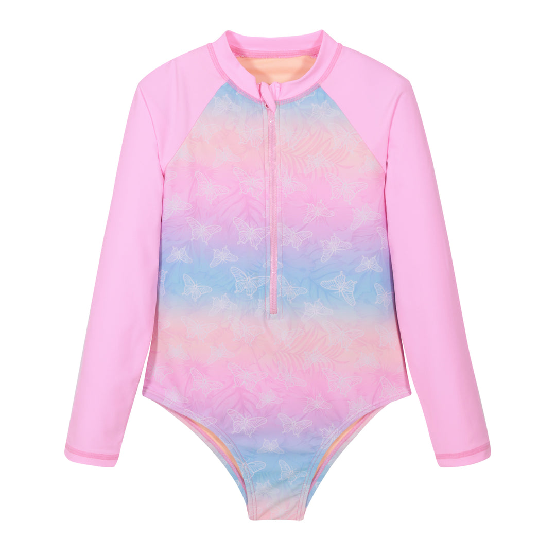 Traje de Baño Niña M/Larga UV50 H2O Wear Rosado