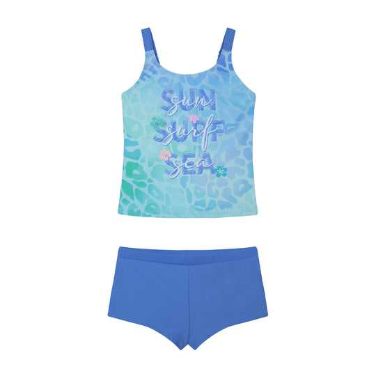 Traje de Baño Niña Teens Tankini UV50 H2O Wear Azul