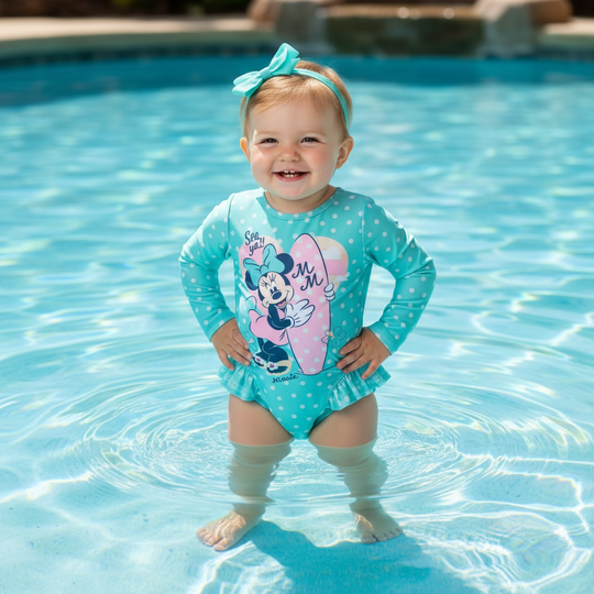 Traje de Baño Bebe Niña Entero UV50 M/Larga Disney Minnie