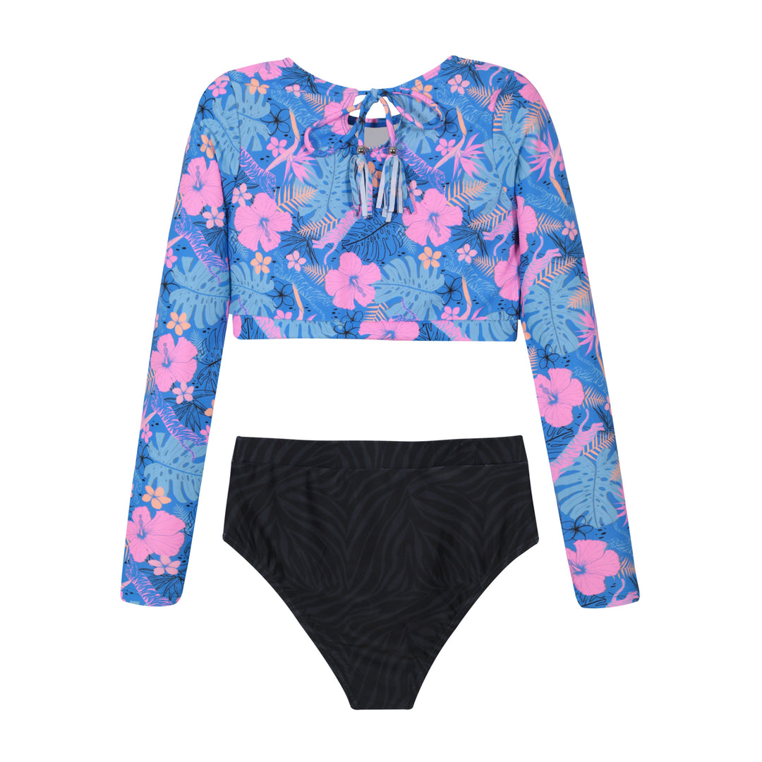 Traje de Baño Niña Teens Tankini UV50 Crop Top  H2O Wear