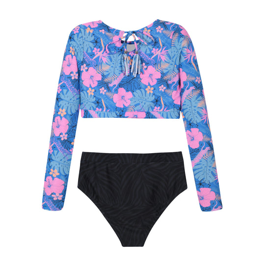 Traje de Baño Niña Teens Tankini UV50 Crop Top  H2O Wear