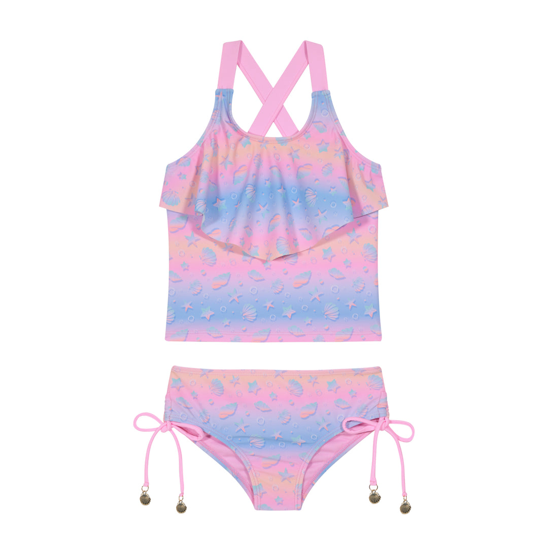 Traje de Baño Niña Tankini UV50 H2O Wear Rosado