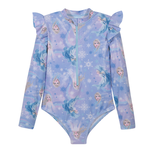 Traje de Baño Niña Entero UV50 M/Larga Frozen Disney