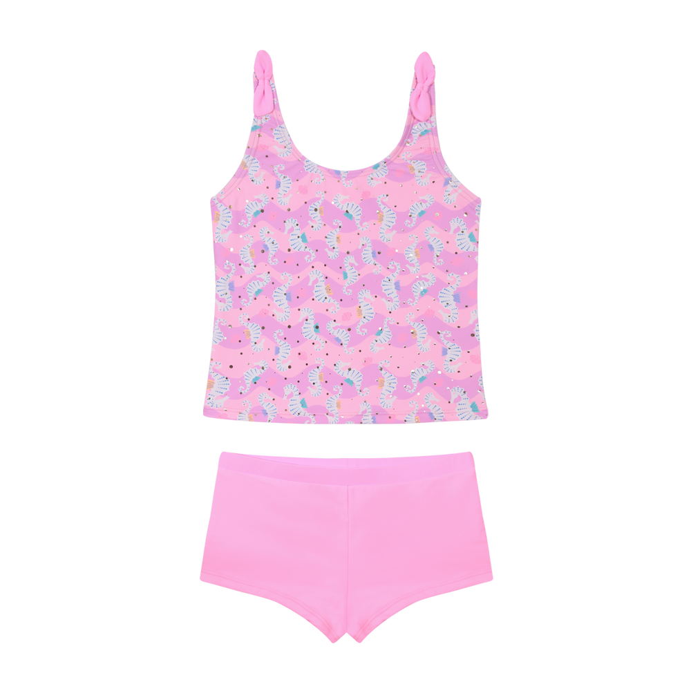 Traje de Baño Niña Tankini UV50 H2o Wear Rosado