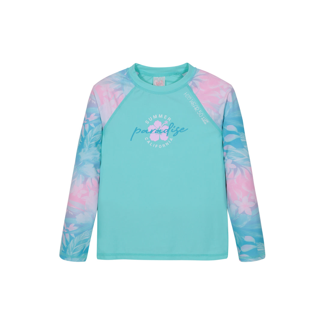 Traje de Baño Niña Polera UV50 Manga Larga H2O Wear Calipso