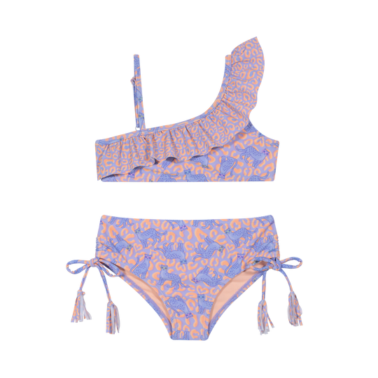 Traje de Baño Niña Bikini 1 Hombro UV50 H2O Wear Lila