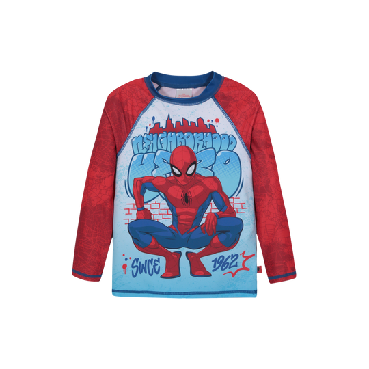 Traje de Baño Niño Poleta UV50 M/Larga Spiderman Disney