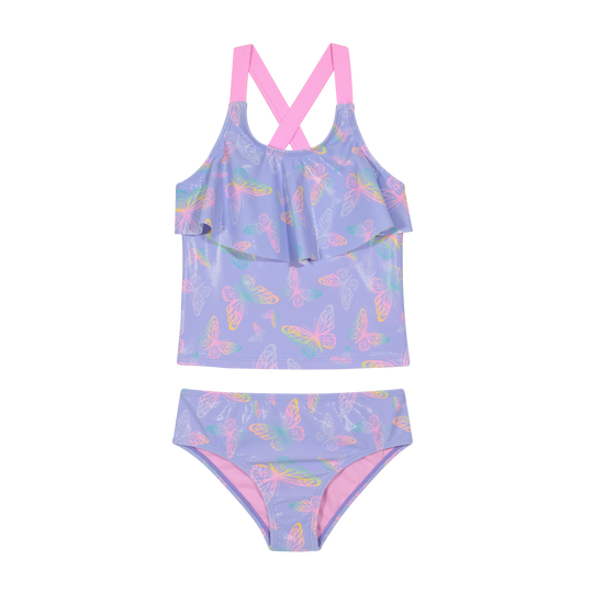 Traje de Baño Niña Tankini Vuelo UV50 H2O Wear Lila
