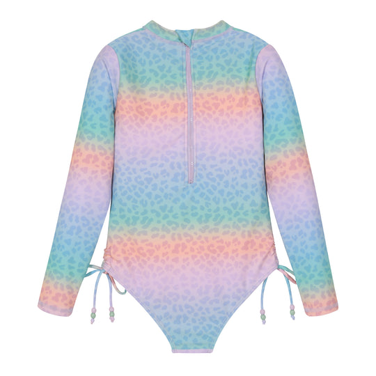 Traje de Baño Niña M/Larga Cut Out UV50 H2O Wear Multicolor