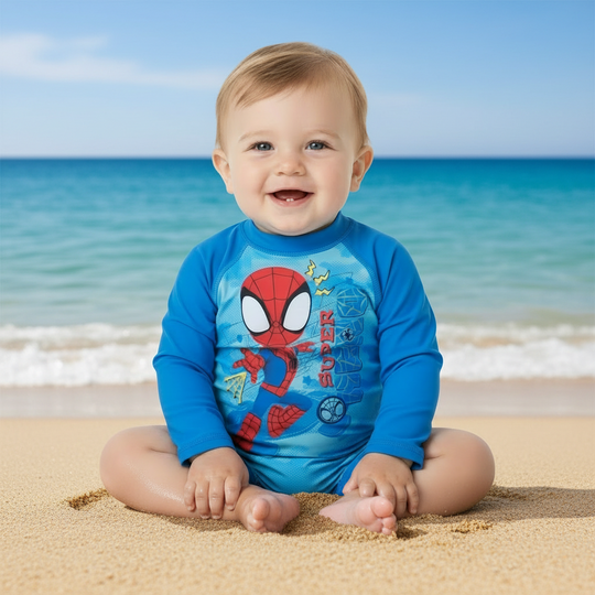 Traje de Baño Bebe Niño Body UV50 M/Larga Spidey Disney