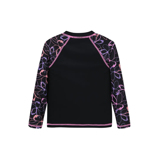 Traje de Baño Niña Polera UV50 M/Larga H2O Wear Negro