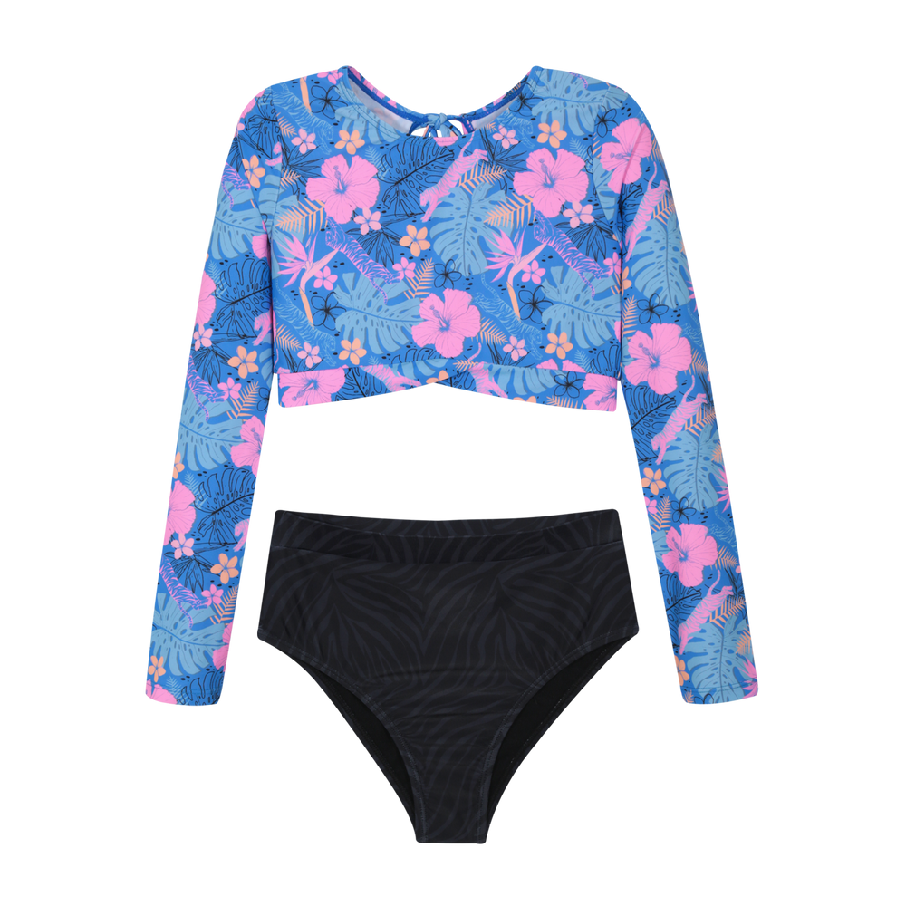 Traje de Baño Niña Teens Tankini UV50 Crop Top  H2O Wear