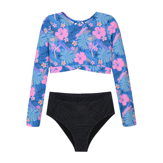 Traje de Baño Niña Teens Tankini UV50 Crop Top  H2O Wear