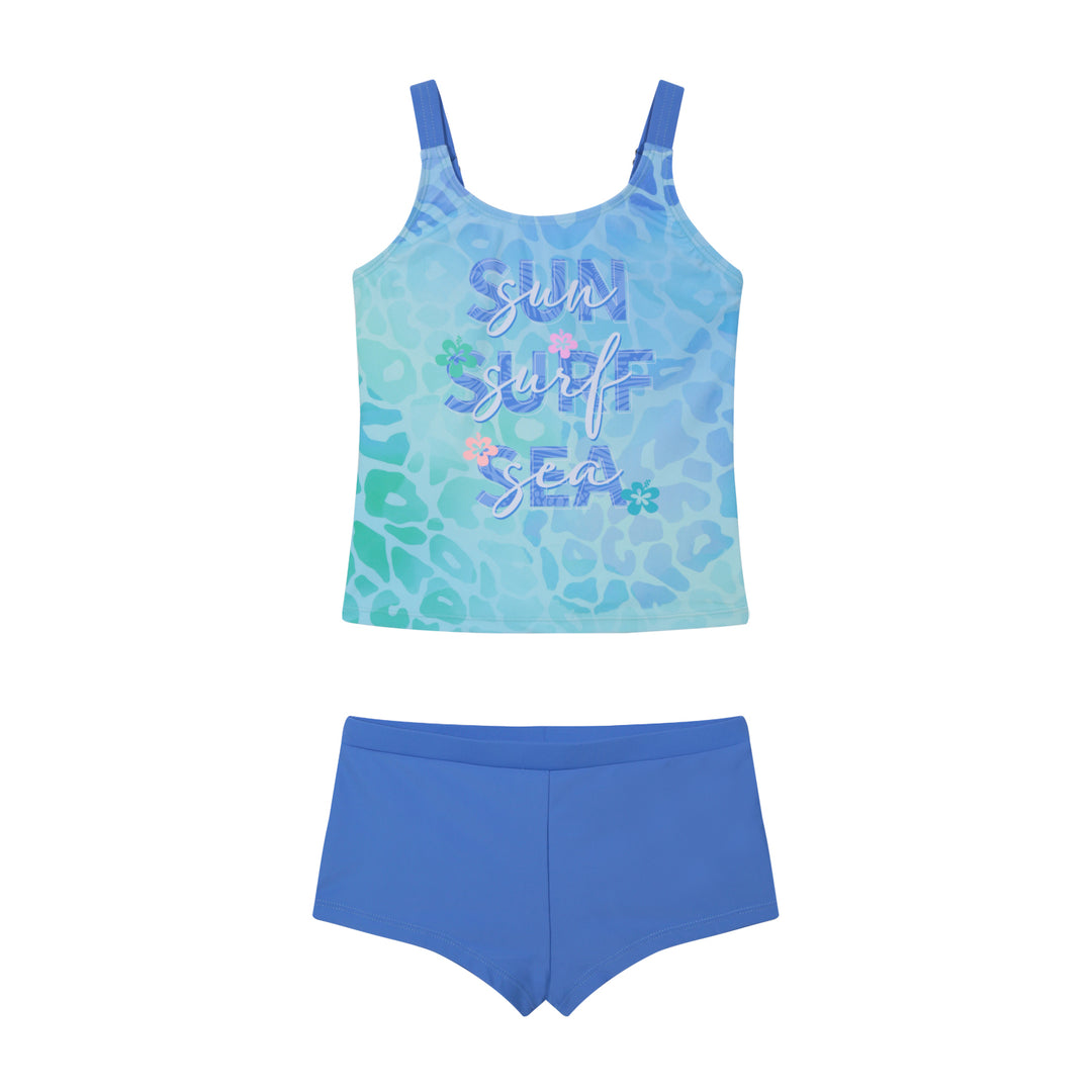 Traje de Baño Niña Teens Tankini UV50 H2O Wear Azul
