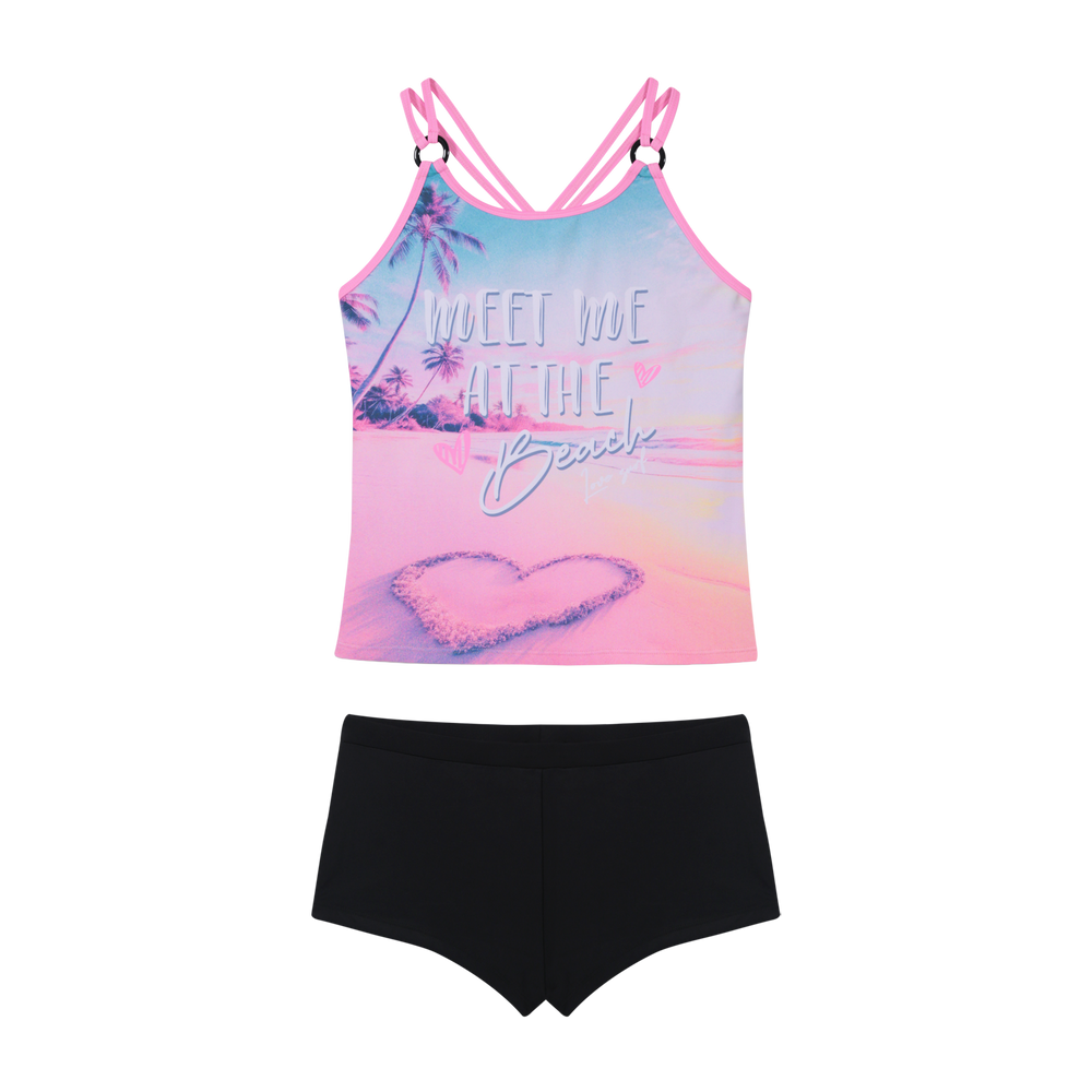 Traje de Baño Niña Teens Tankini UV50 H2O Wear Negro