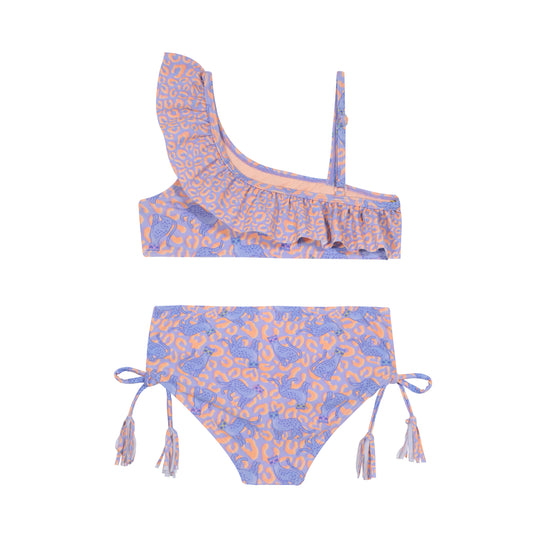 Traje de Baño Niña Bikini 1 Hombro UV50 H2O Wear Lila