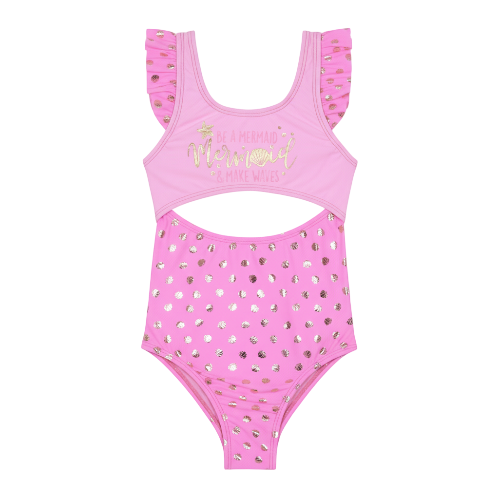 Traje de de Baño Niña UV50  H2O Wear Rosado