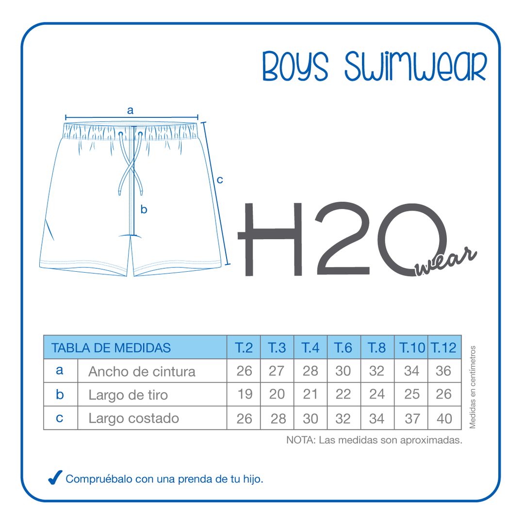 Traje de Baño Niño Short Spiderman Disney