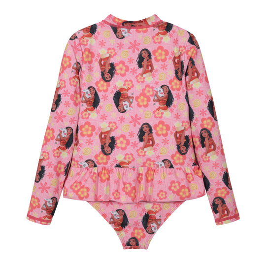Traje de Baño Niña Entero UV50 M/Larga Princesas Disney