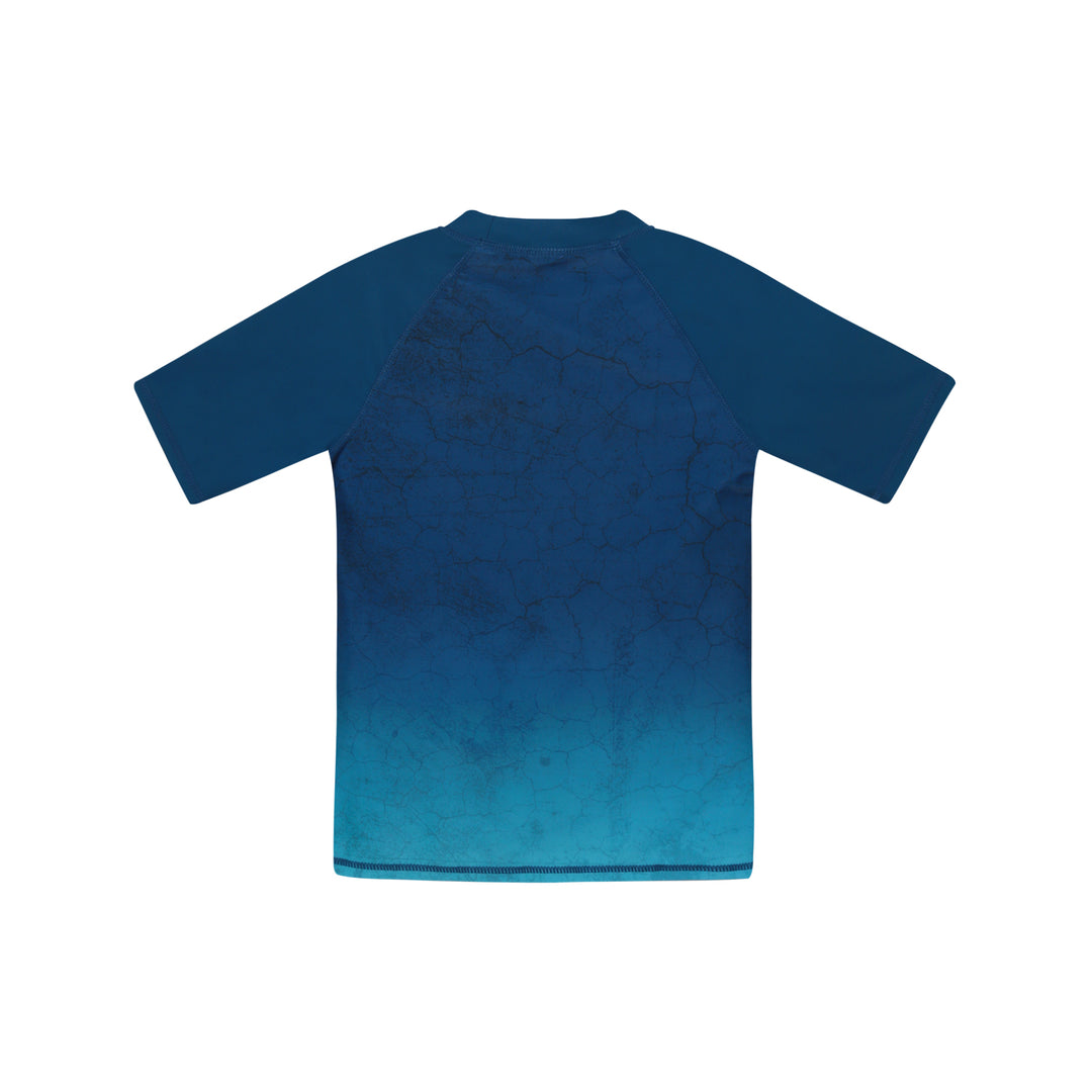 Traje de Baño Niño Polera UV50  M/Corta H2O Wear Azul