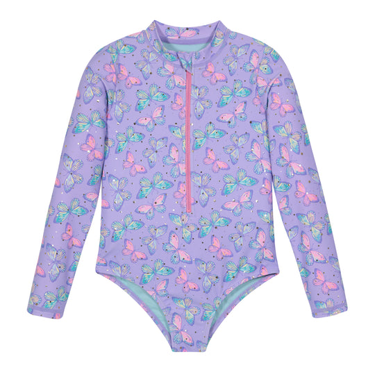 Traje de Baño Niña M/Larga UV50 H2O Wear Lila