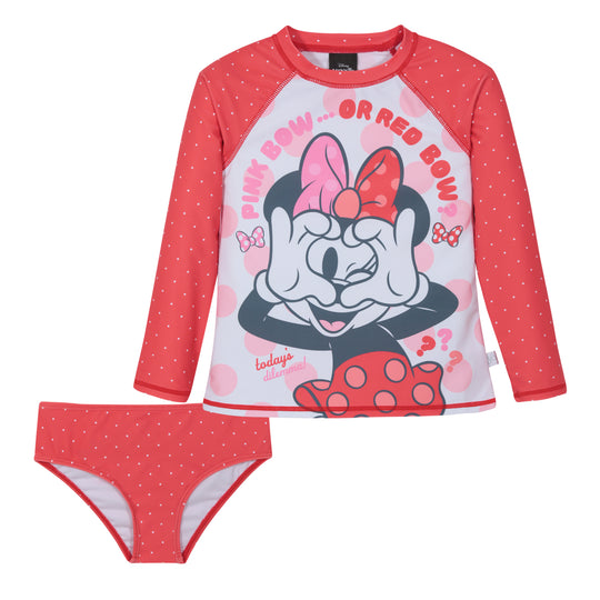 Traje de Baño Niña Set UV50 M/Larga Minnie Disney