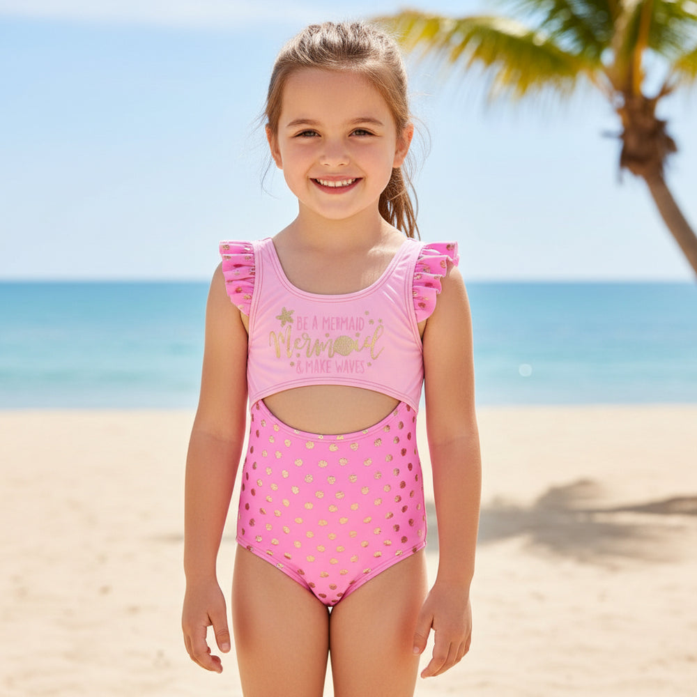 Traje de de Baño Niña UV50  H2O Wear Rosado
