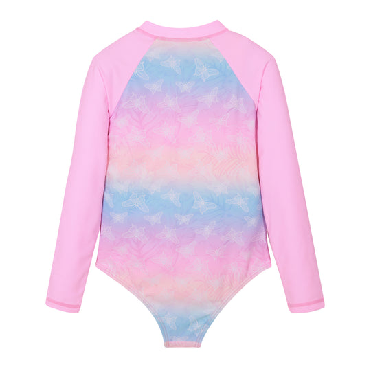 Traje de Baño Niña M/Larga UV50 H2O Wear Rosado