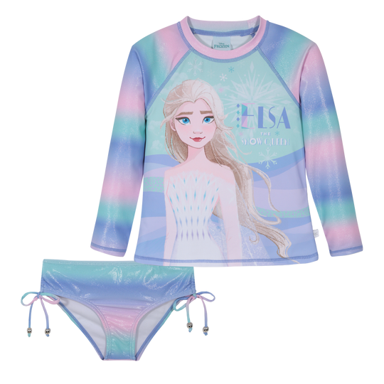 Traje de Baño Niña Set UV50 M/Larga Frozen Disney