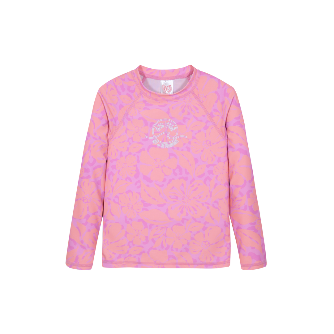 Traje de Baño Niña Polera UV50 M/Larga H2O Wear Fucsia