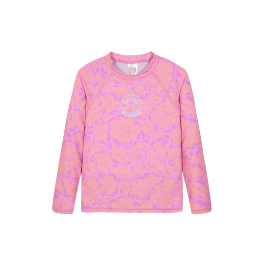 Traje de Baño Niña Polera UV50 M/Larga H2O Wear Fucsia