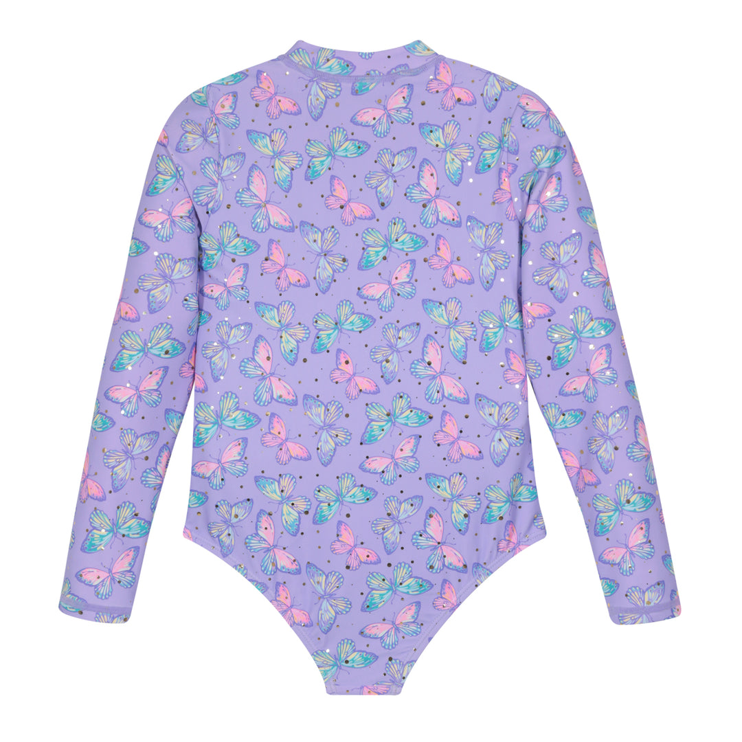 Traje de Baño Niña M/Larga UV50 H2O Wear Lila