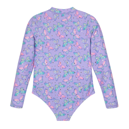 Traje de Baño Niña M/Larga UV50 H2O Wear Lila