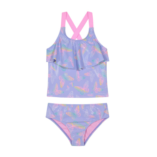 Traje de Baño Niña Tankini Vuelo UV50 H2O Wear Lila
