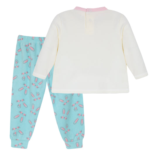 Beba Pijama Cute Bunny  2Pz H2O Wear Crema Polar