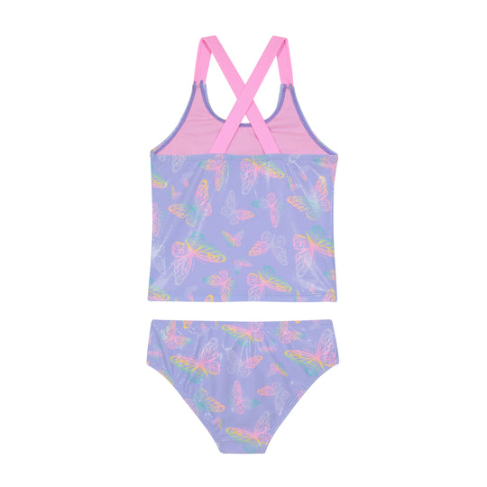 Traje de Baño Niña Tankini Vuelo UV50 H2O Wear Lila