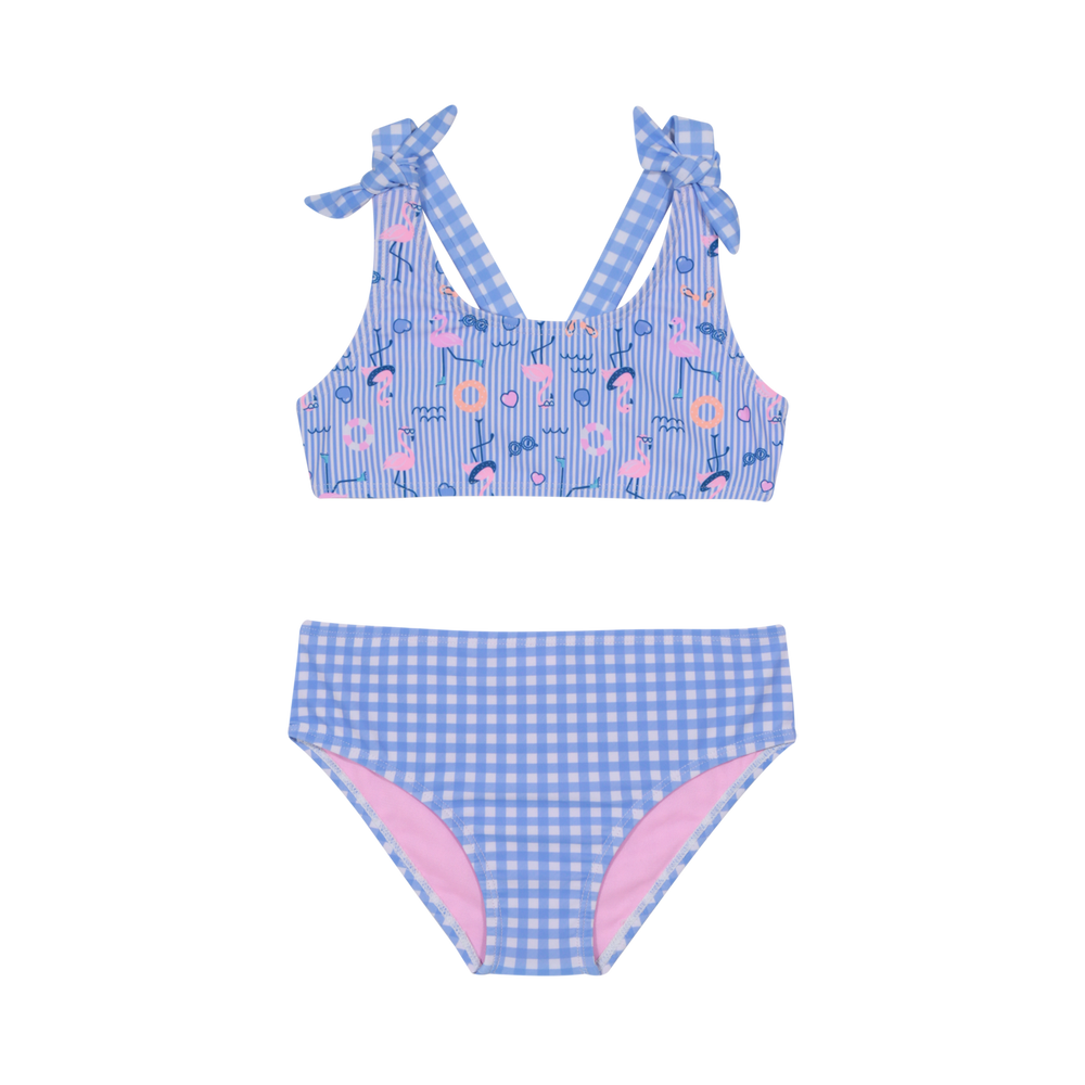 Traje de Baño Niña Bikini Ribbons UV50 H2O Wear Celeste