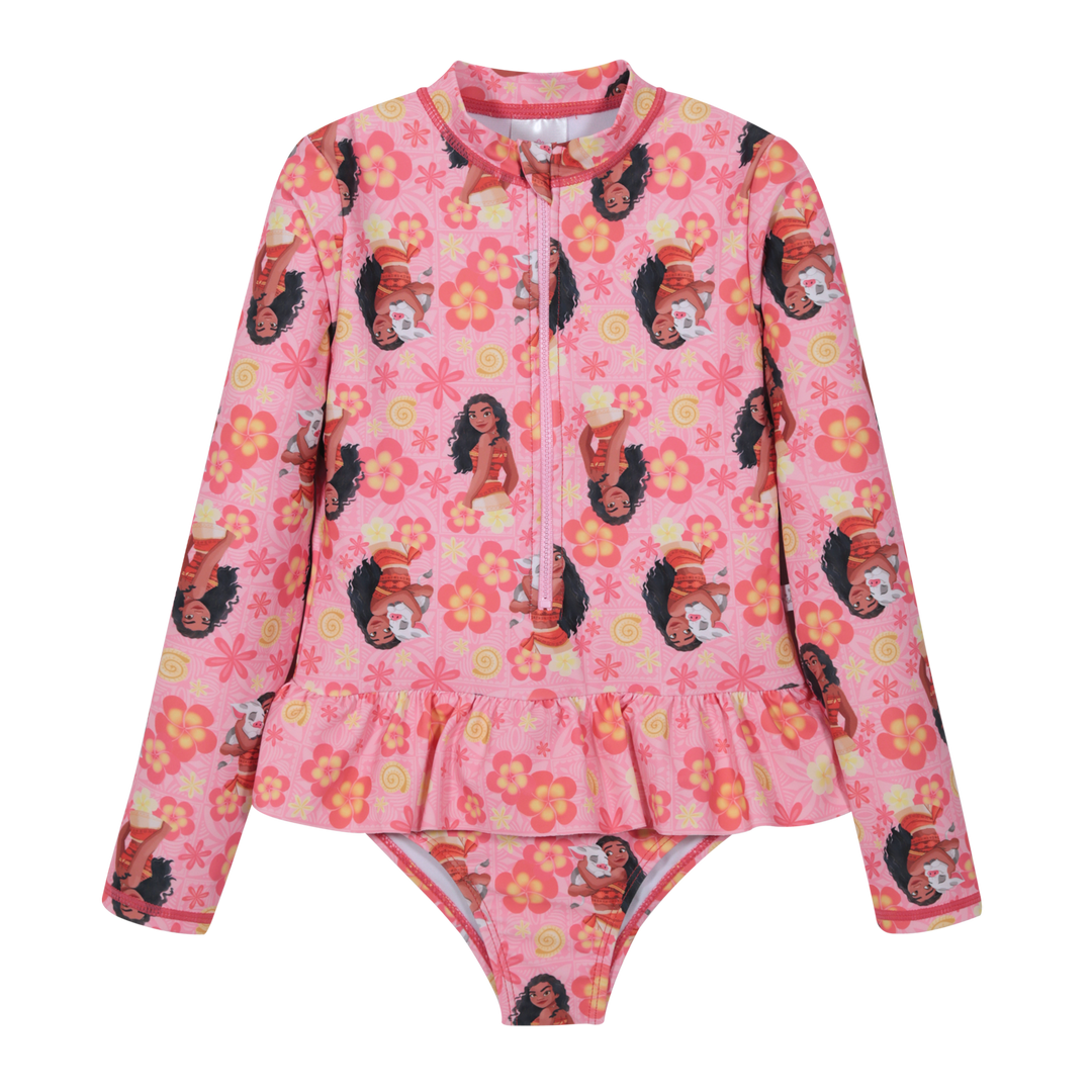 Traje de Baño Niña Entero UV50 M/Larga Princesas Disney