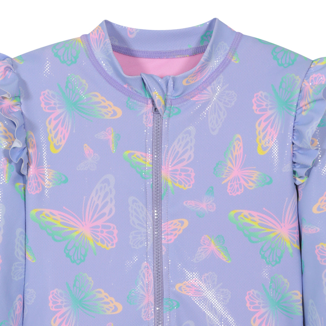 Traje de Baño Niña UV50 M/Larga H2O Wear Lila