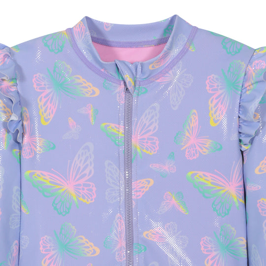 Traje de Baño Niña UV50 M/Larga H2O Wear Lila