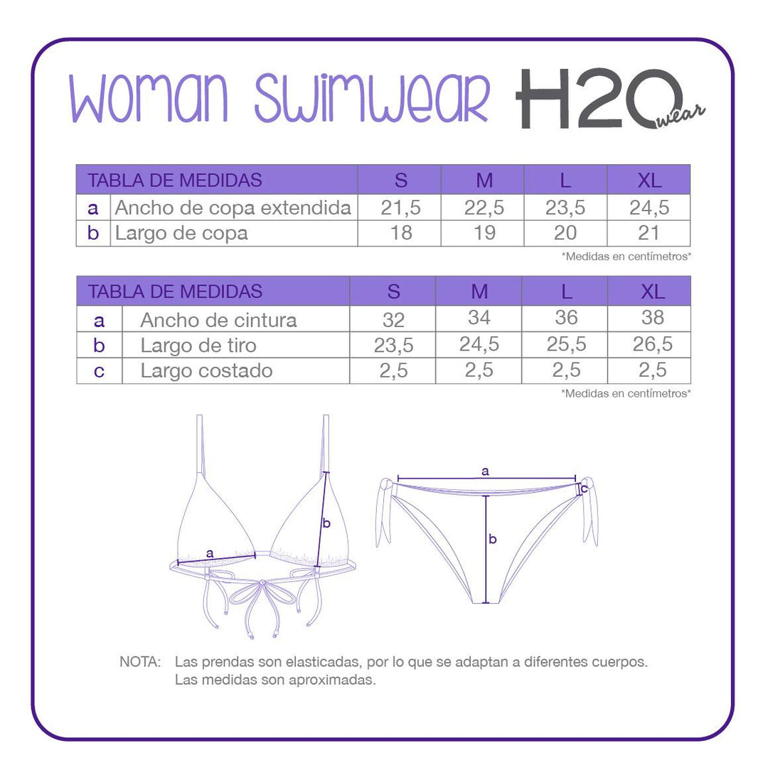 Bikini Mujer Triangulo Y Accesorios Sofía | H2O WEAR