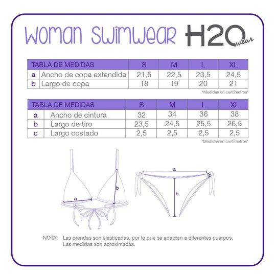 Bikini Mujer Triangulo Y Accesorios Sofía | H2O WEAR