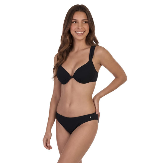 Traje de Baño Bikini Mujer Copa Textura Rib|H2O Wear  Negro Pizarra